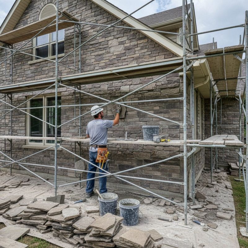 Stone Veneer Siding Repair