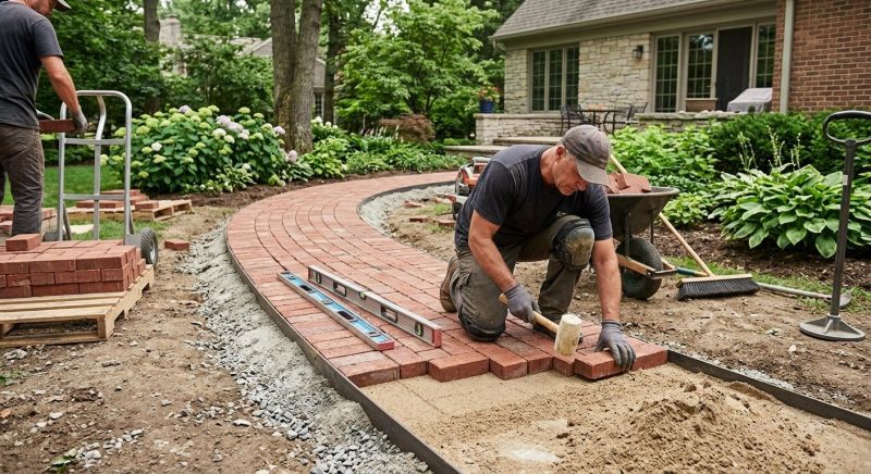 Brick Hardscape Installation in Fairfield County, CT